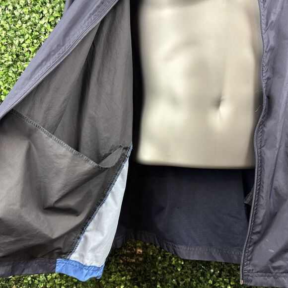 Vintage Starter Windbreaker Jacket‎ Men’s XL Blue Back Pocket - Picture 9 of 11